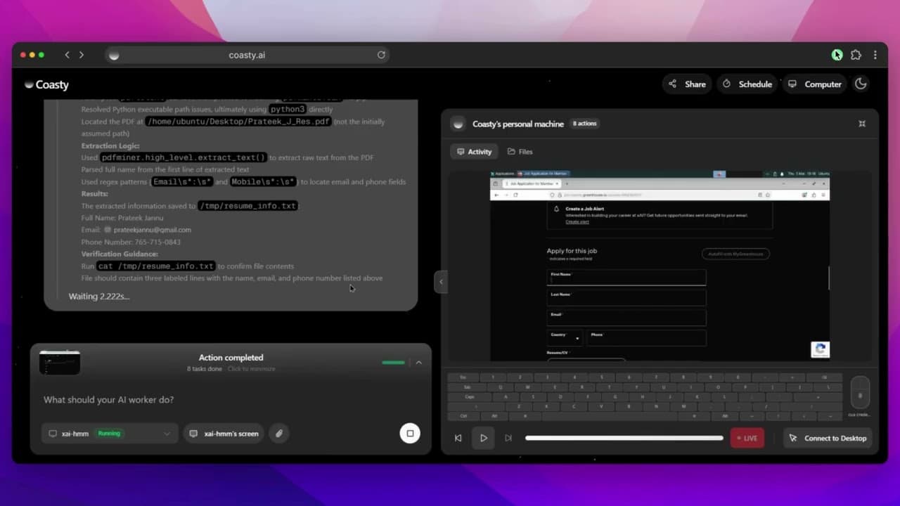 Job Application demo